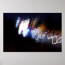 Multicolor Lights In The Dark Print