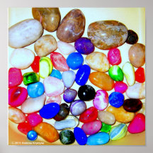 MULTICOLORED GEM STONES POSTERS