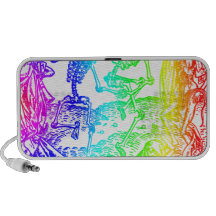 Multicolored Skeleton Dance Portable Speaker