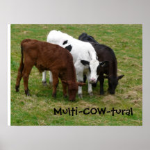 Multicultural? We're Multi-COW-tural! Print