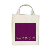 Multiple chairs in purple canvas bag