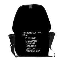 MULTIPLE CHOICE HALLOWEEN COSTUME GUY MESSENGER BAG