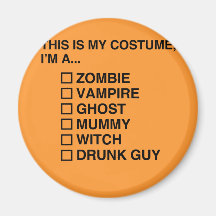 MULTIPLE CHOICE HALLOWEEN COSTUME GUY.png Refrigerator Magnets