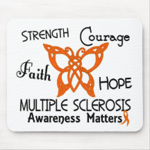 Multiple Sclerosis Celtic Butterfly 3 Mouse Mats