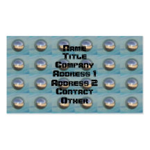 Multiple Silver Spheres Ball Bearings Business Card