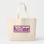 MultiTasker purple neon Canvas Bag