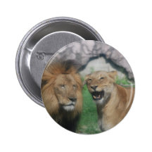 Mum and Dad Lion Button