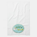 Mum & Baby Ducks in Pond  Plea for Patience Towel