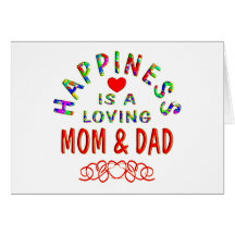 Mum & Dad Happiness Greeting Cards