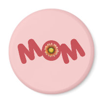 Mum Gift Round Magnet magnets