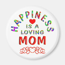 Mum Happiness Refrigerator Magnet