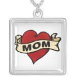 Mum Heart Tattoo Necklace
