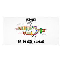 Mum Is In My Genes Custom Photo Card