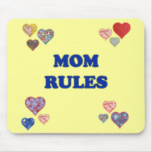 Mum Rules Mouse Mat