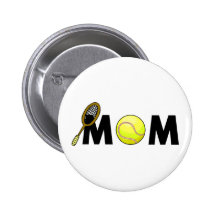 Mum Tennis Button