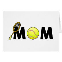 Mum Tennis Greeting Cards
