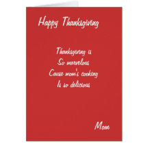 Mum thanksgiving cards-mum's cooking