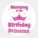 Mummy Of The 1st Birthday Princess! Stickers