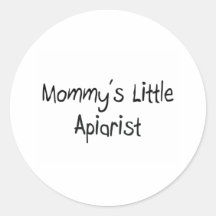 Mummy's Little Apiarist Round Stickers