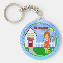 Mum's Bed and Breakfast Keychain