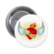 Mum's Heart Pin