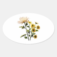 Mums Medley Oval Sticker