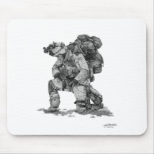 Murphy Elliott-Praying Soldier Mousepad