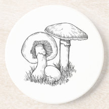 Mushroom Beverage Coaster