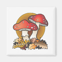 Mushroom Madness Magnet