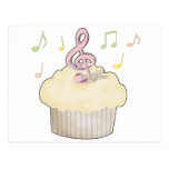 Music Cupcake Postcard