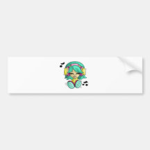 Music cutie bumper stickers