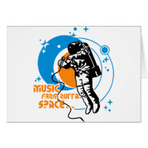 Music from outta Space Card