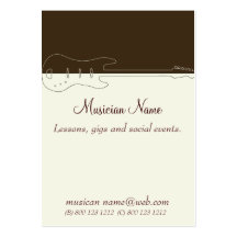 Music Guitar Band Business Card Templates