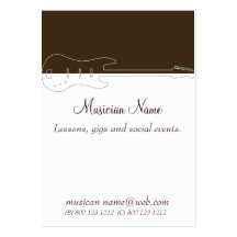 Music Guitar Band Business Cards