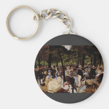 Music in Tuilerie Garden by Edouard Manet Key Chain