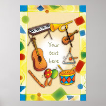Music instruments - Poster