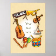 Music instruments - Poster