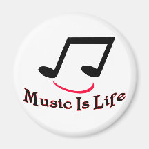 Music Is Life Refrigerator Magnet