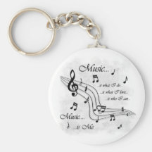 Music Is Me Keychain