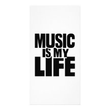 Music is my life customized photo card