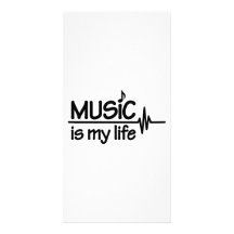 Music is my life photo greeting card