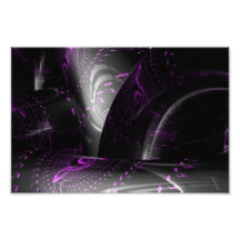 Music is purple geometry (Spirals on tori) Print Art Photo