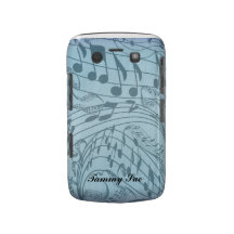 MUSIC NOTES-BLACKBERRY CASE