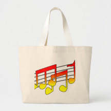Music Notes Canvas Bag