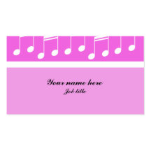 Music Notes Chic Business Card
