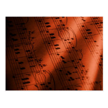 music postcard 47