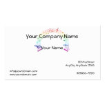 Music Staff Semi-Circle Rainbow on White Business Card Templates