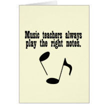 Music Teacher Greeting Card