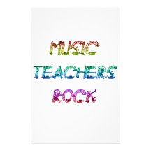 MUSIC TEACHER ROCK 2 STATIONERY DESIGN