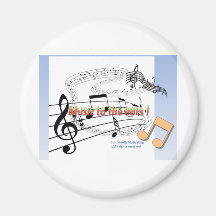 Music to the ears ! refrigerator magnets